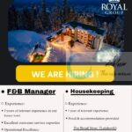 Royal Group gulmarg F and B Manager/Housekeeping job Opportunities 2025