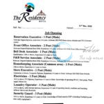 The Residency Hotel Srinagar staff job opportunities 2025