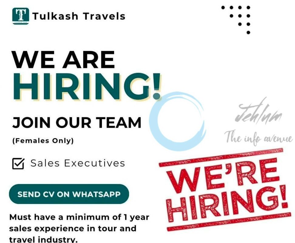 Tulakash Travels srinagar Sales Executives job opportunities 2025