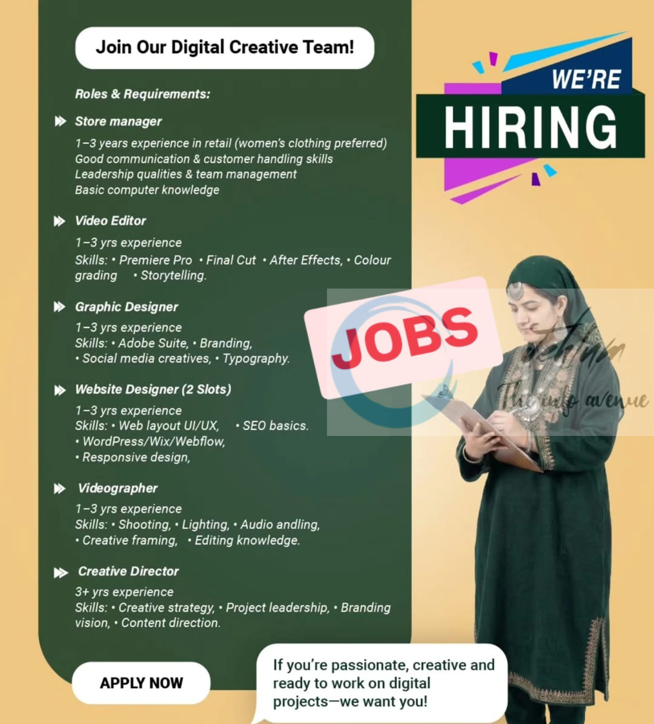 Amara co Srinagar staff job opportunities 2025