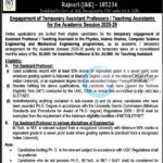 BABA GHULAM SHAH BADSHAH UNIVERSITY BGSBU RAJOURI ASSISTANT PROFESSOR AND TEACHING ASSISTANT EMPLOYMENT OPPORTUNITIES BGSBU/DAA/25/274