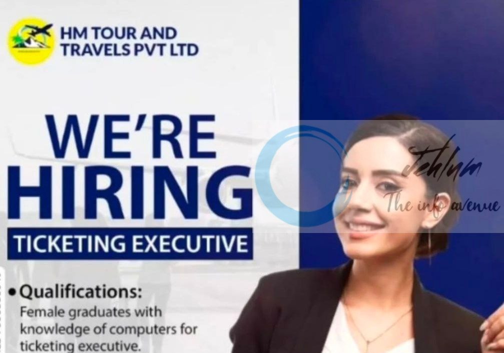 HM Tour and Travels Pvt Ltd HMTT Srinagar Ticketing Executive job opportunities 2025