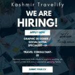 Kashmir Travelify KT Srinagar Graphic Designer and Travel Consultant job opportunities 2025