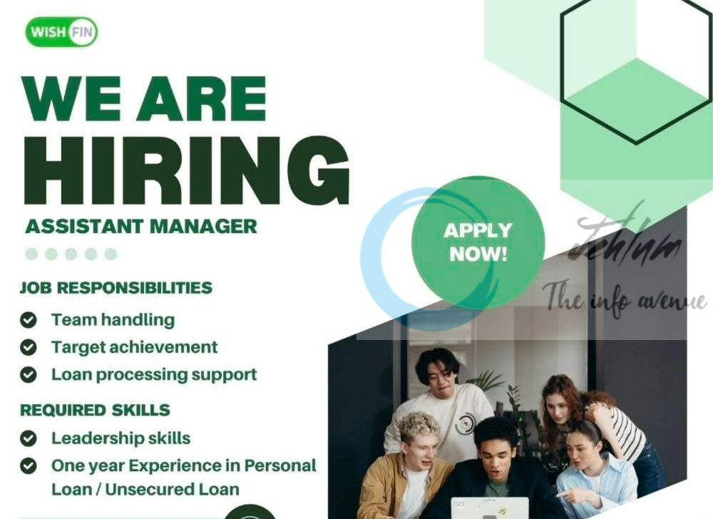 WISHFIN SRINAGAR Assistant Manager job opportunities 2025