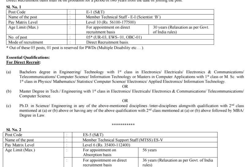 Software Technology Parks of India STPI New Delhi Technical Staff/ Administrative Officer/ Assistant 2-2-I/STPI-HO/2025-26