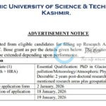 Islamic University of Science and Technology IUST SPA JOB OPPORTUNITIES 2026