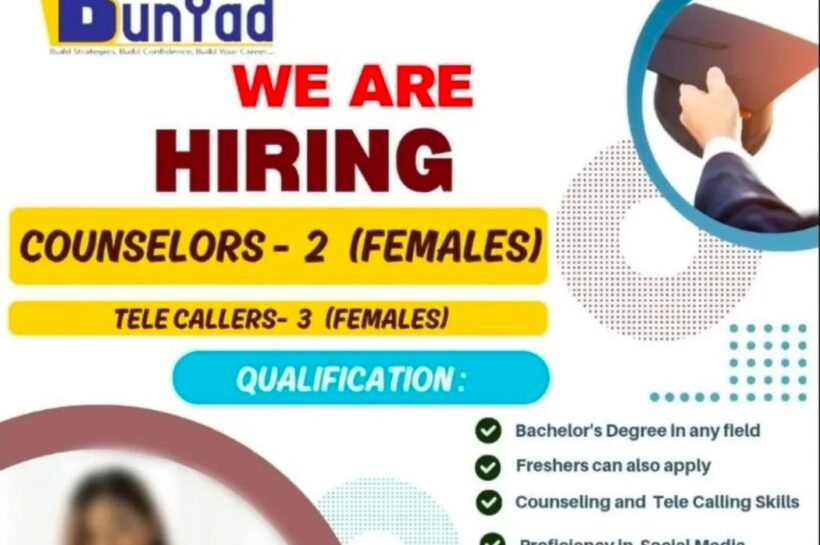 Bunyad Career Experts Private Limited srinagar councellor/telecaller job opportunities 2026