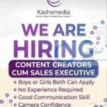 Kashxmedia srinagar Content Creators cum Sales Executive job opportunities 2026