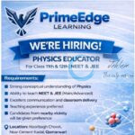 Prime Edge Learning PEL Srinagar Physics Educator job opportunities 2026