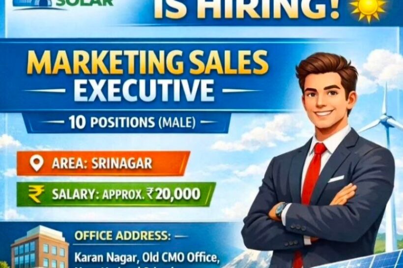 Igloo Solar Srinagar Marketing Sales Executive job opportunities 2026