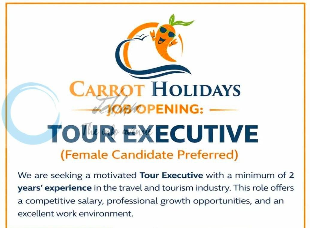 Carrot Holidays srinagar tour executive job opportunities 2026 1 Carrot Holidays srinagar tour executive job opportunities 2026