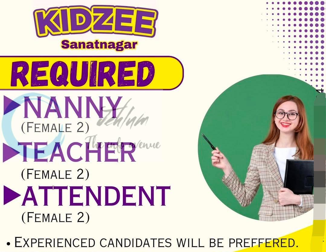 Kidzee Sanatnagar teaching job opportunities 2026