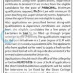 Vitasta School of Law Srinagar teaching job opportunities 2026