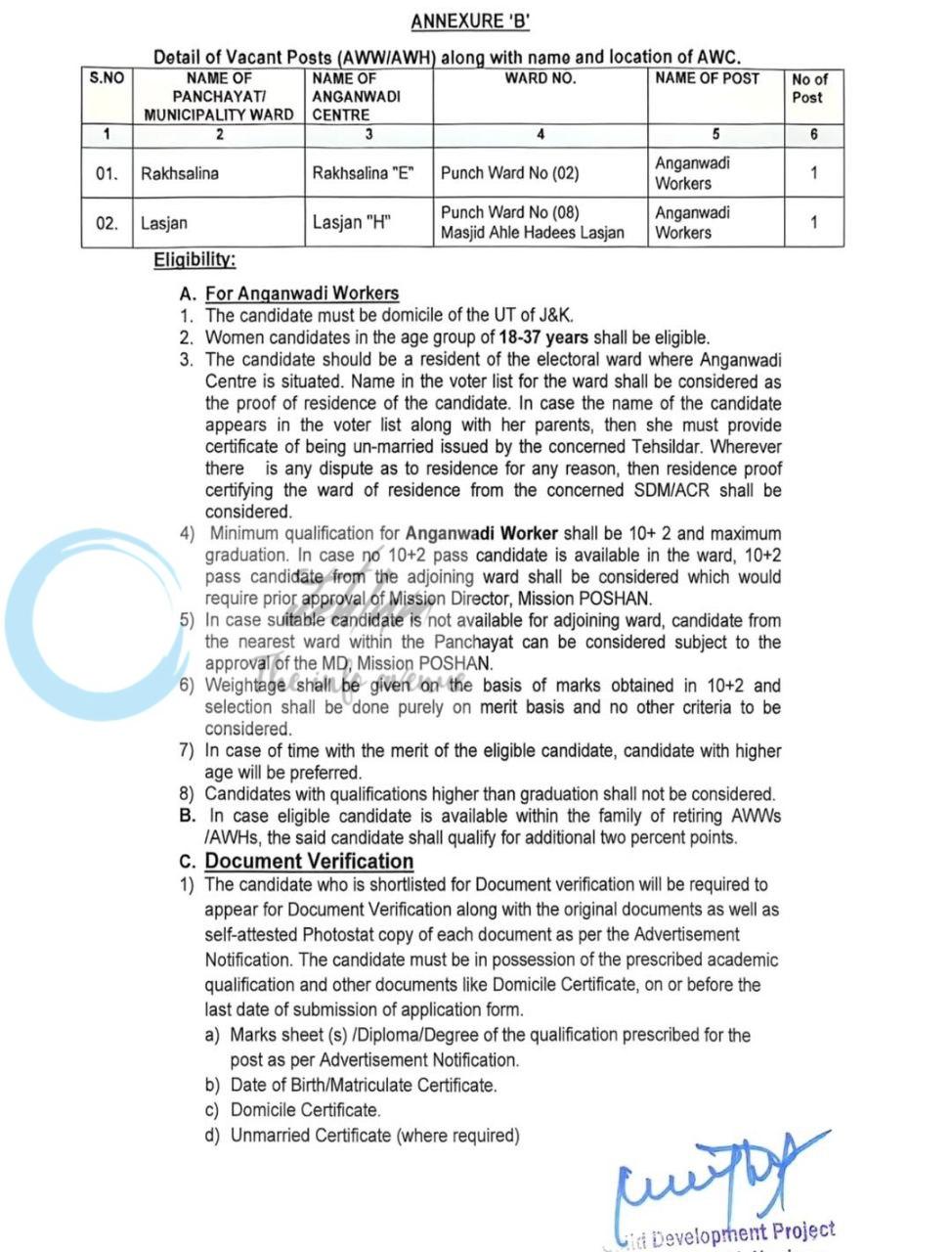 CDPO B K Pora Sangini Job opportunities 2026