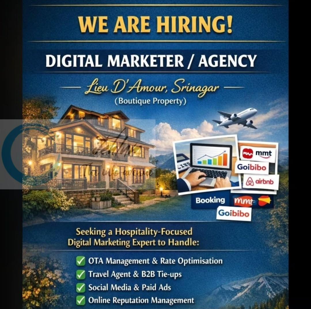 Lieu D Amour Srinagar Digital Marketer Agency Jobs Opportunities 2026