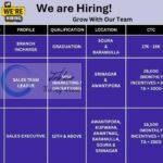 IA Multi Ventures Pvt Ltd Srinagar Branch Incharge/Sales Team Leader /Sales Executive job opportunities 2026