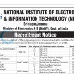 National Institute of Electronics and Information Technology NIELIT srinagar employment opportunities notice 7/1/08/NIELI/S/J/R/04