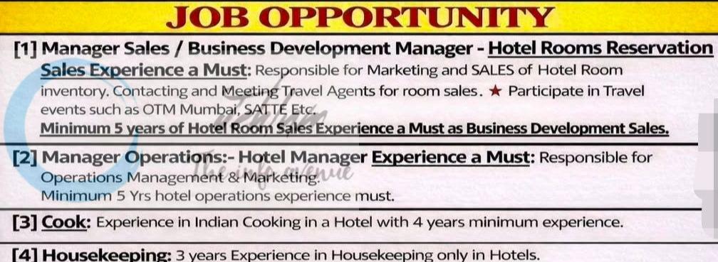 Hotel River Walk srinagar/anantanag staff job opportunities 2026
