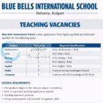 Blue Bells International School Nehama teaching job opportunities 2026