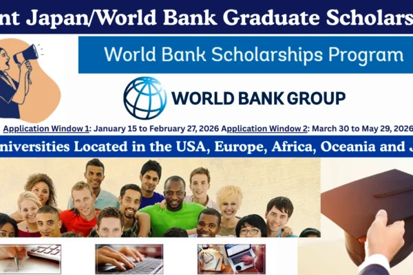 Joint Japan World Bank Graduate Scholarship opportunities 2026