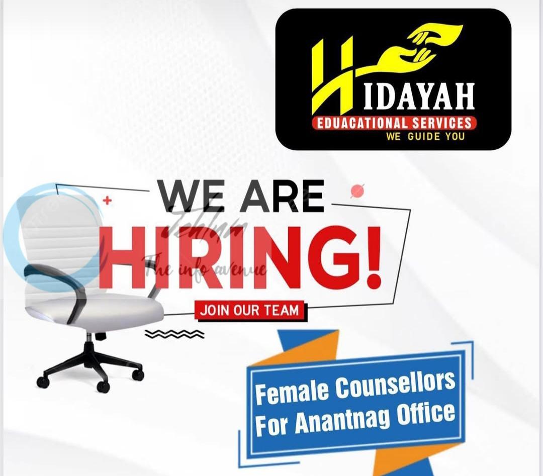 Hidayah Educational Services HES Anantnag Counsellors job opportunities 2026