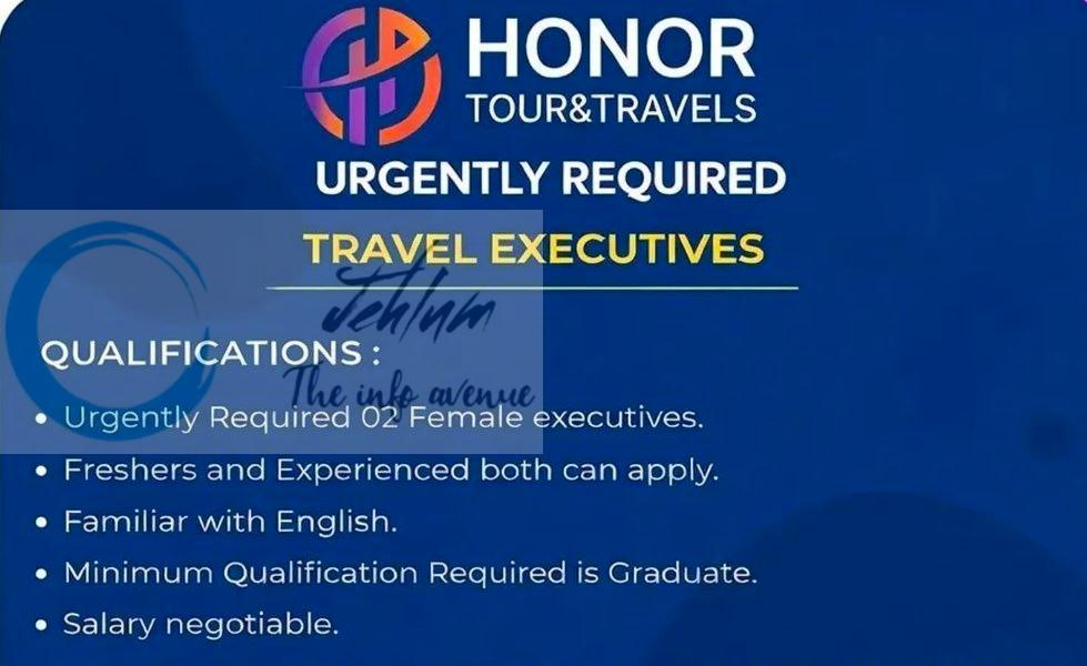 Honor Tour and Travels HTT Srinagar Travel Executive job opportunities 2026 1 Honor Tour and Travels HTT Srinagar Travel Executive job opportunities 2026