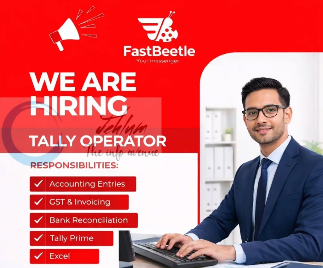 FastBeetle Srinagar Tally Operator job opportunities 2026