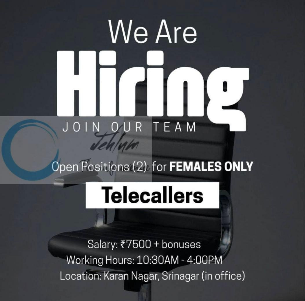 Code Road Srinagar Telecallers job opportunities 2026