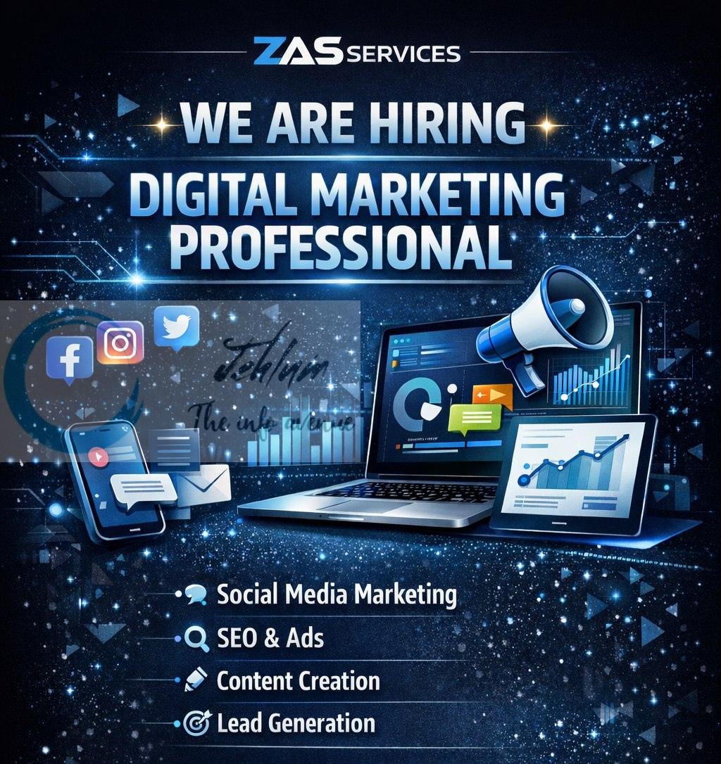 ZAS Services Digital Marketing Professional job opportunities 2026