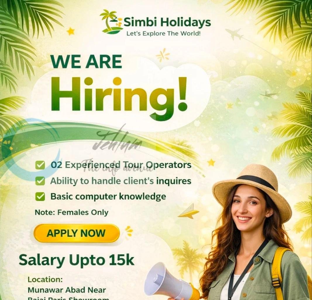 Simbi Holidays Srinagar Tour Operator Job opportunities 2026