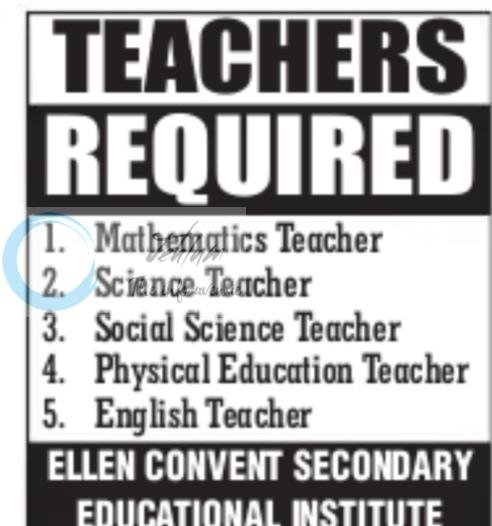 Ellen Convent Secondary Educational Institute ECSEI Srinagar teaching job opportunities 2026