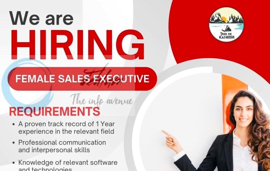 Trek De Kashmir TDK Srinagar Sales Executive job opportunities 2026