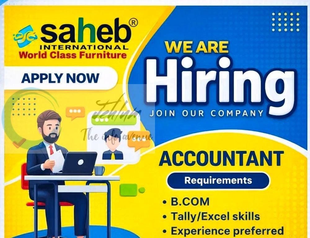 Saheb International hyderpora accountant job opportunities 2026