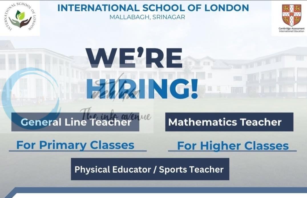 International School of London ISL Srinagar Jobs Openings 2026 1 International School of London ISL Srinagar Jobs Openings 2026