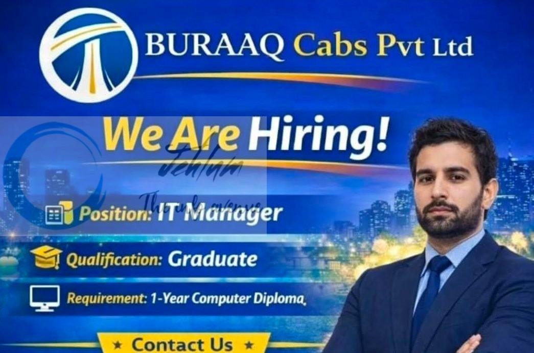 Buraaq Cabs Pvt Ltd Srinagar IT Manager job opportunities 2026