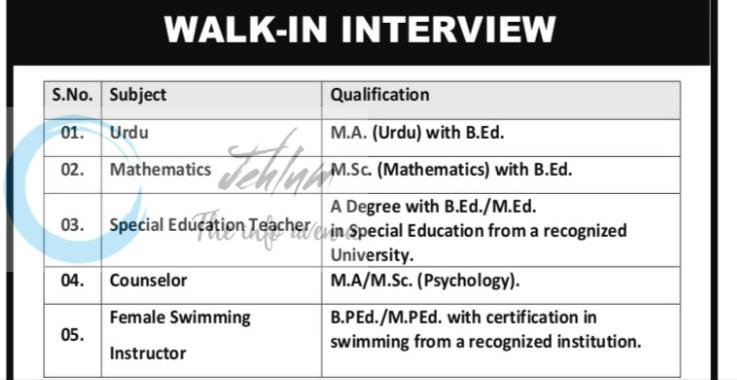 DELHI PUBLIC SCHOOL DPS BUDGAM TEACHER COUNSELOR/SWIMMING INSTRUCTOR JOB OPPORTUNITIES 2026