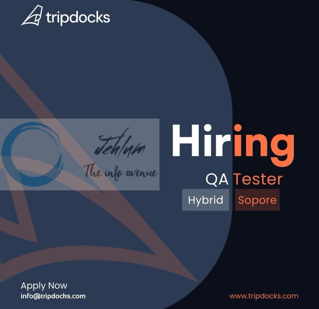 Tripdocks Sopore QA Tester Job Vacancy 2026