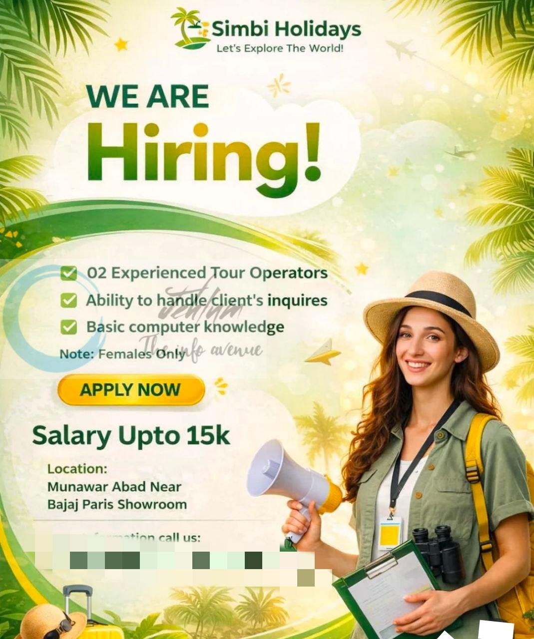 Simbi Holidays SH Srinagar Tour Operators job opportunities 2026