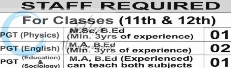Humanity Public School HPS Jammu Jobs Openings 2026
