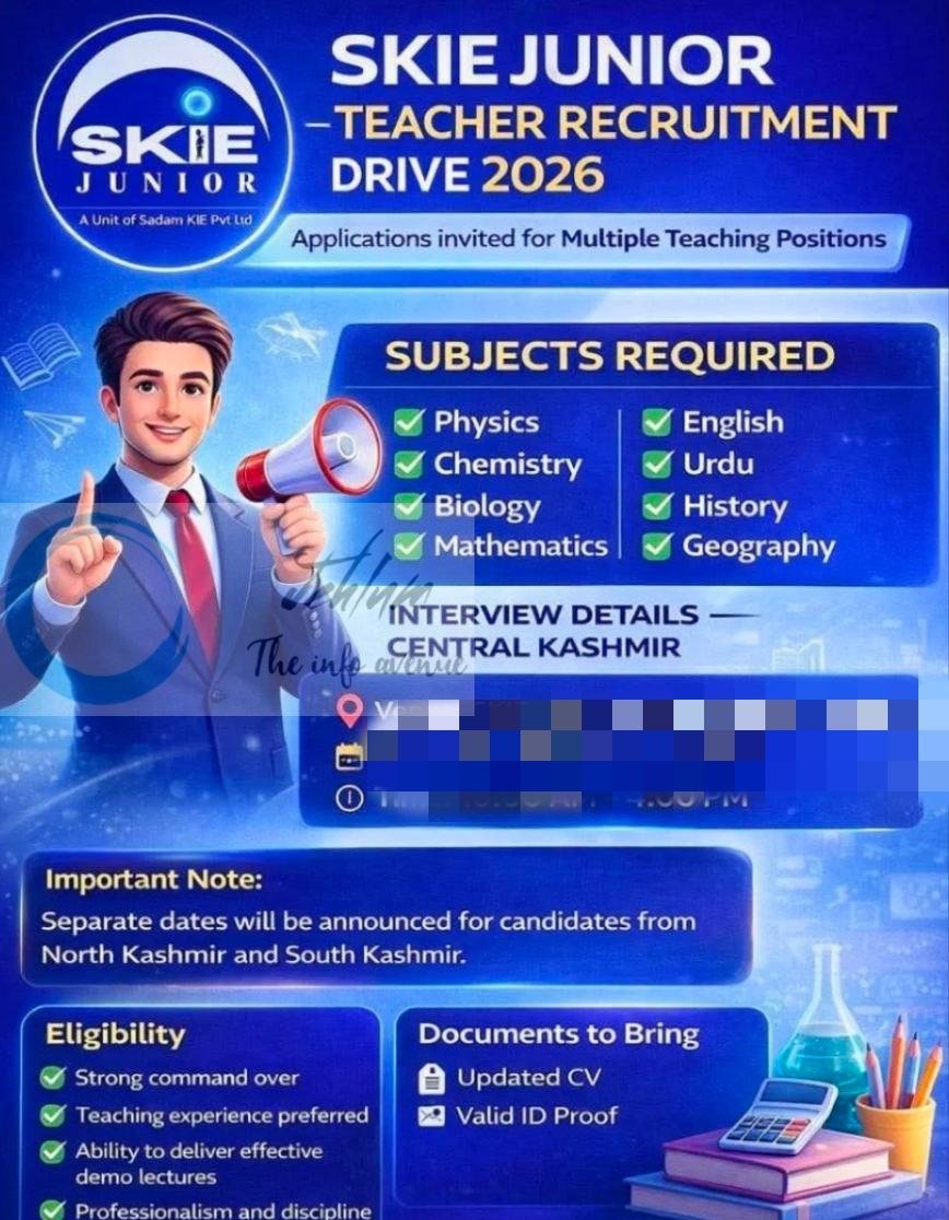 SKIE praypora teaching job opportunities 2026