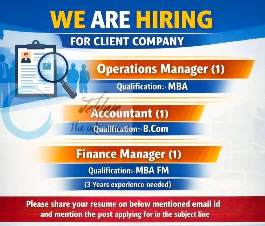 Adv Athar Bashir and Associates Srinagar Operations Manager Accountant Finance Manager job opportunities 2026
