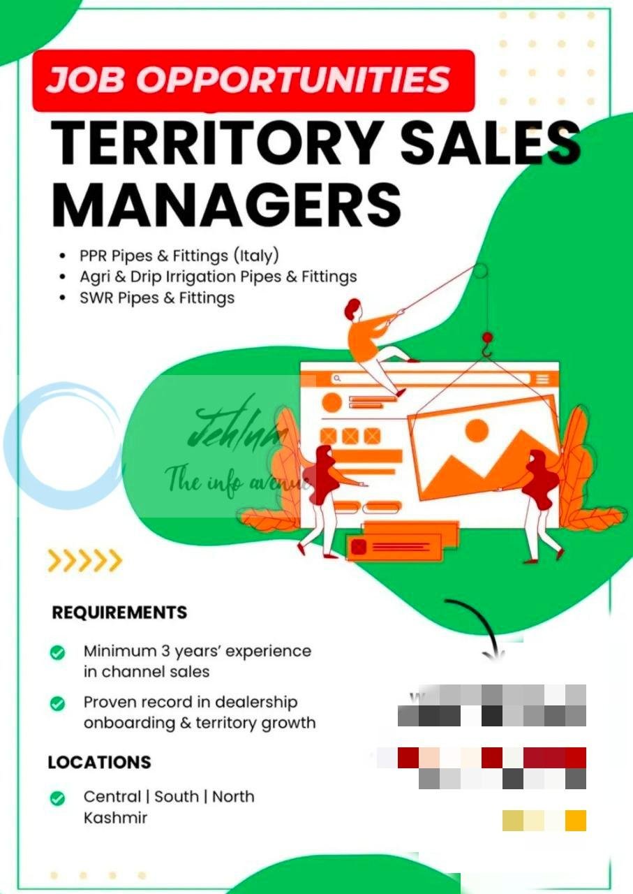 IPL Creators kashmir Territory Sales Managers job opportunities 2026