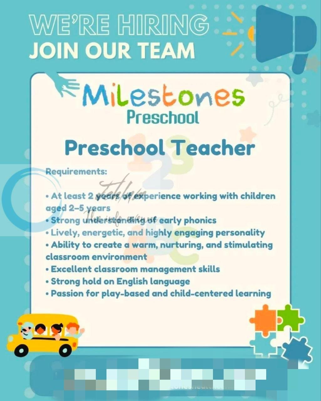 Milestones Preschool Batamaloo Preschool Teacher job opportunities 2026