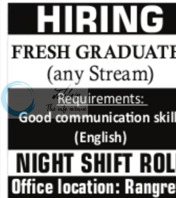 HireHippo Rangreth Night Shift Role Fresh Graduates job opportunities 2026