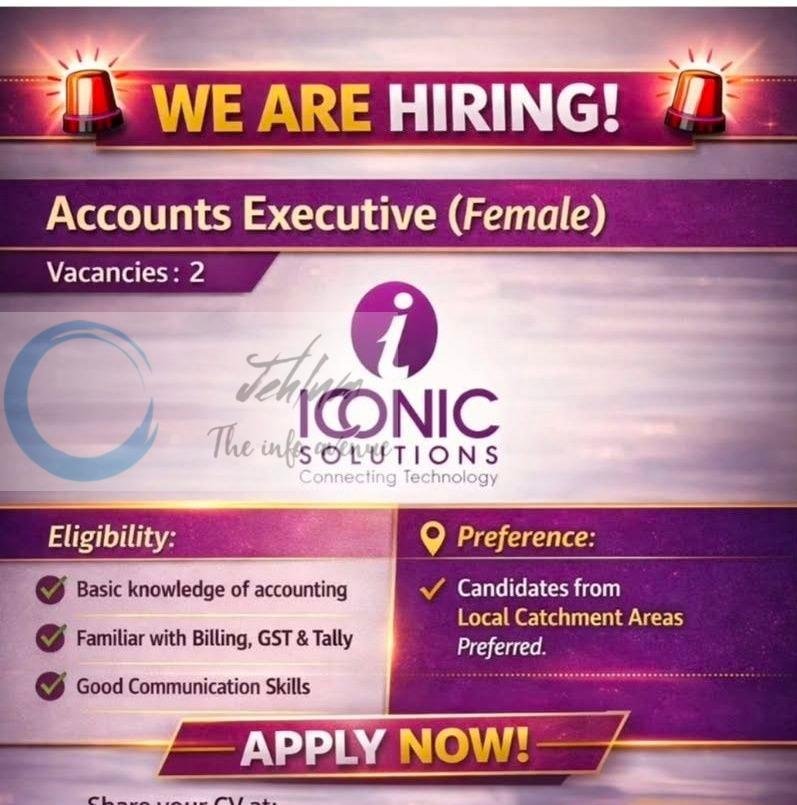 Iconic Solutions Srinagar Accounts Executive job opportunities 2026