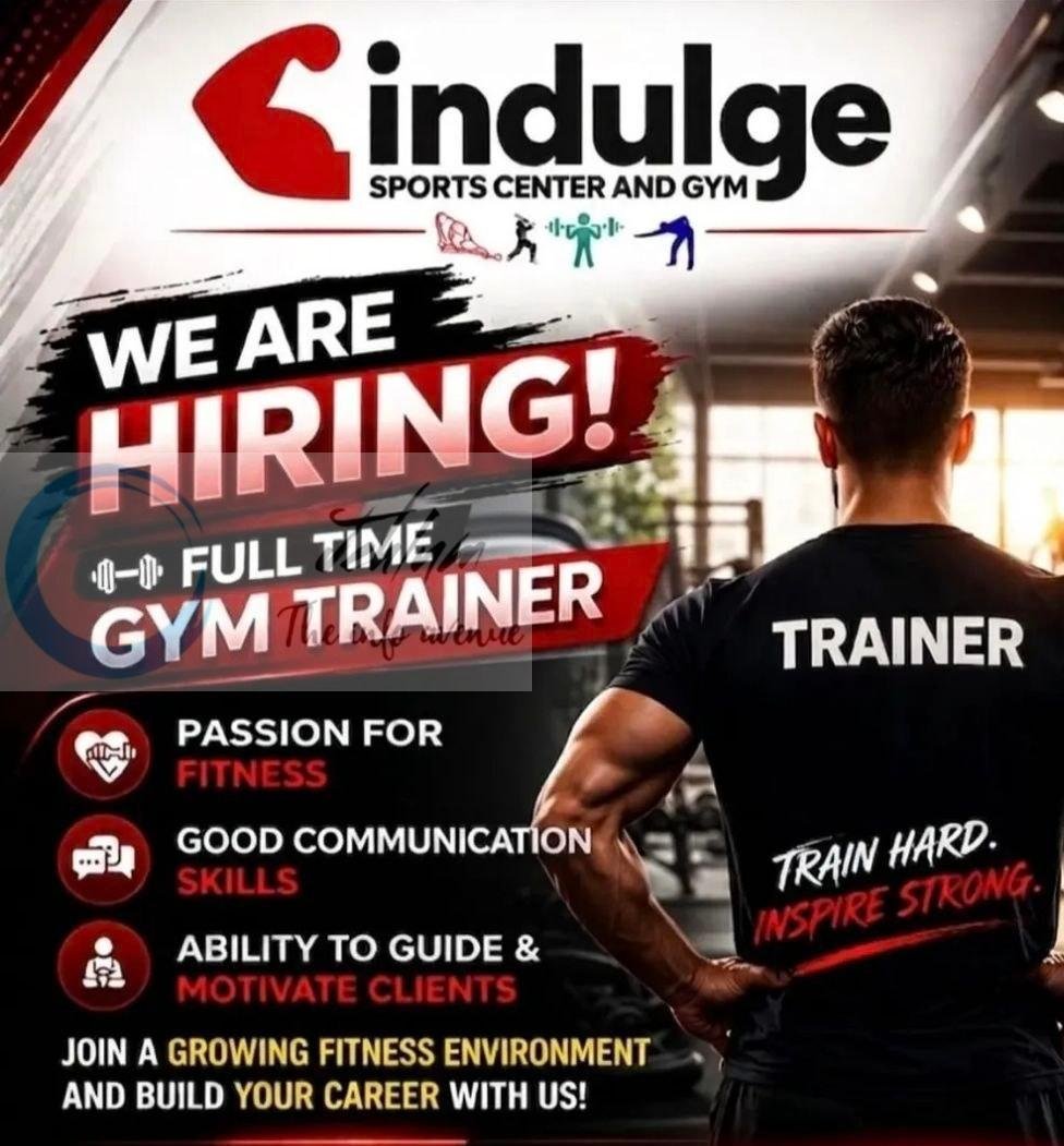Indulge Sports Center and Gym Srinagar Full Time Gym Trainer job opportunities 2026