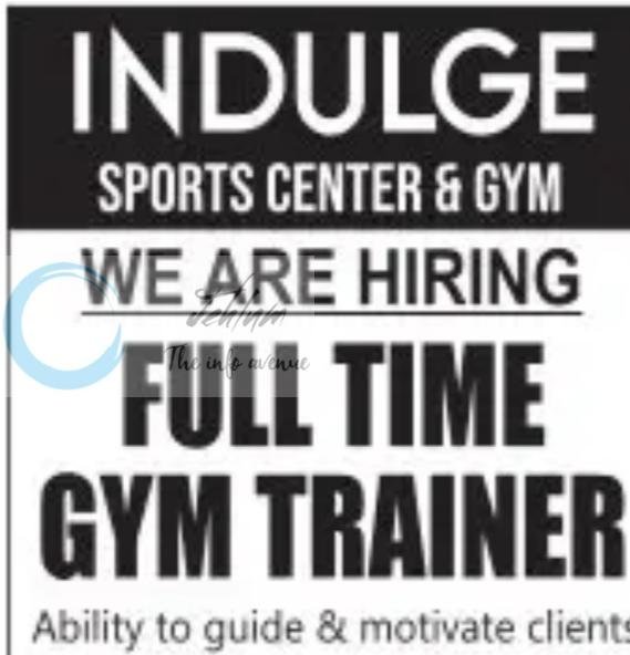 Indulge Sports Center and Gym Srinagar Gym Trainer job opportunities 2026