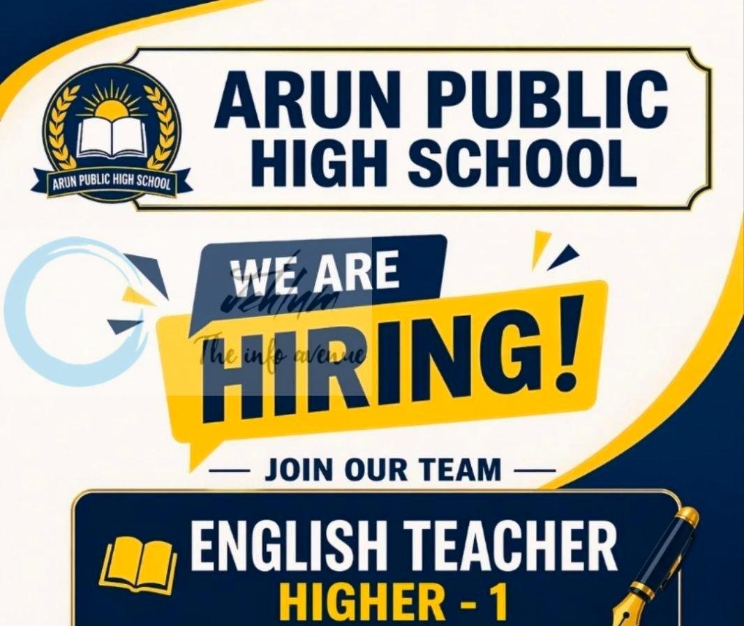 ARUN PUBLIC HIGH SCHOOL APHS English Teacher job opportunities 2026