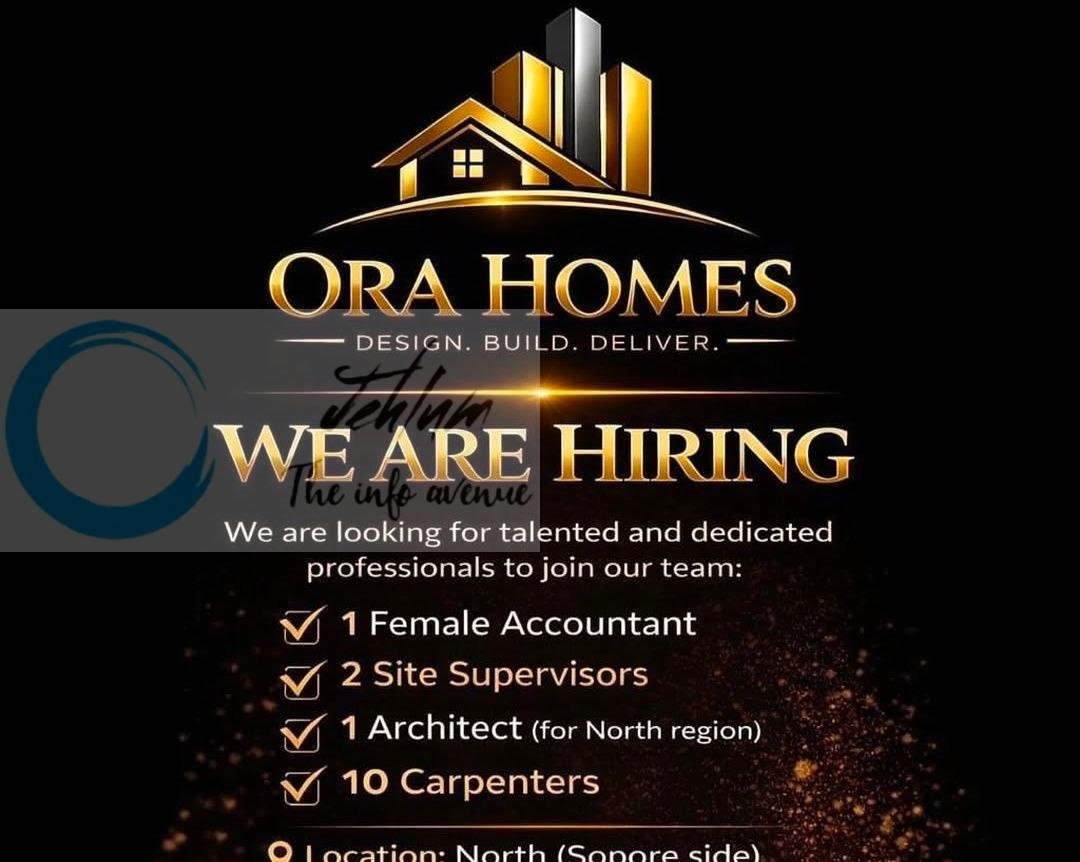 Ora Homes Sopore Accountant Site Supervisors Architect job opportunities 2026