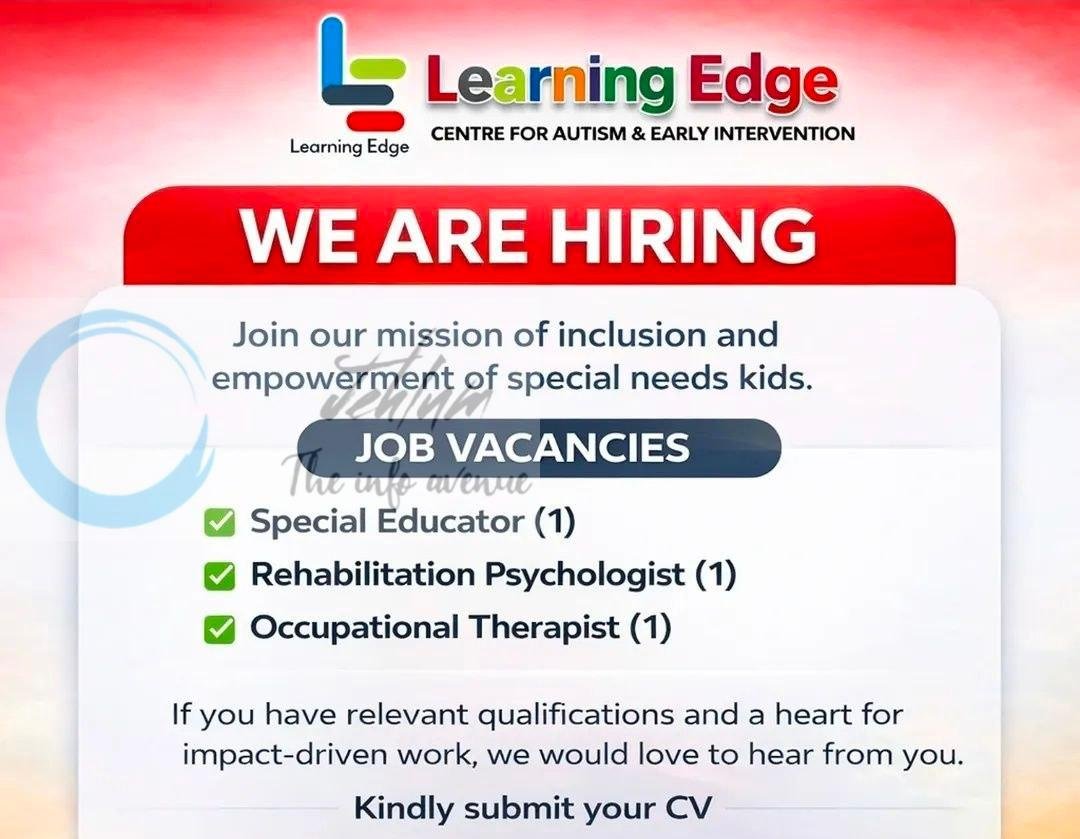 Learning Edge Srinagar Special Educator Rehabilitation Psychologist Occupational Therapist job opportunities 2026